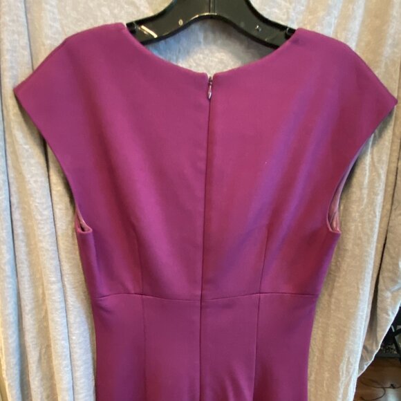 Trina Turk Women Floral Midi Dress Size 4 V Neck Shift Office - Picture 3 of 10